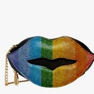 Betsey Johnson Rainbow Lip Bag